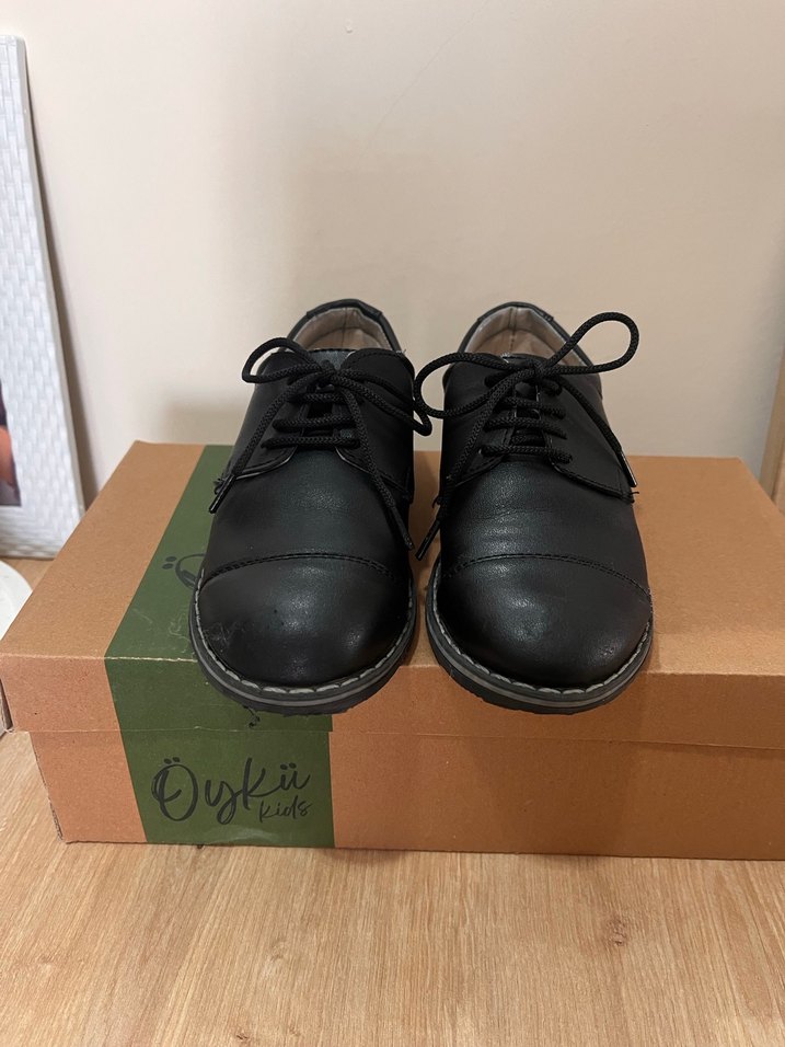Erkek Çocuk Siyah Deri Özel Gün Ayakkabısı - Görsel 2