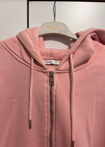Addax Kadın Pembe Fermuarlı Sweatshirt