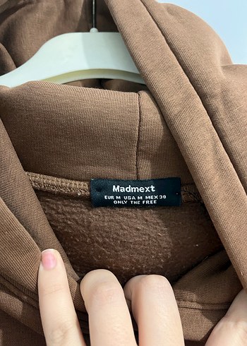 Madmext Kahverengi Kapüşonlu Kadın Sweatshirt - Görsel 2