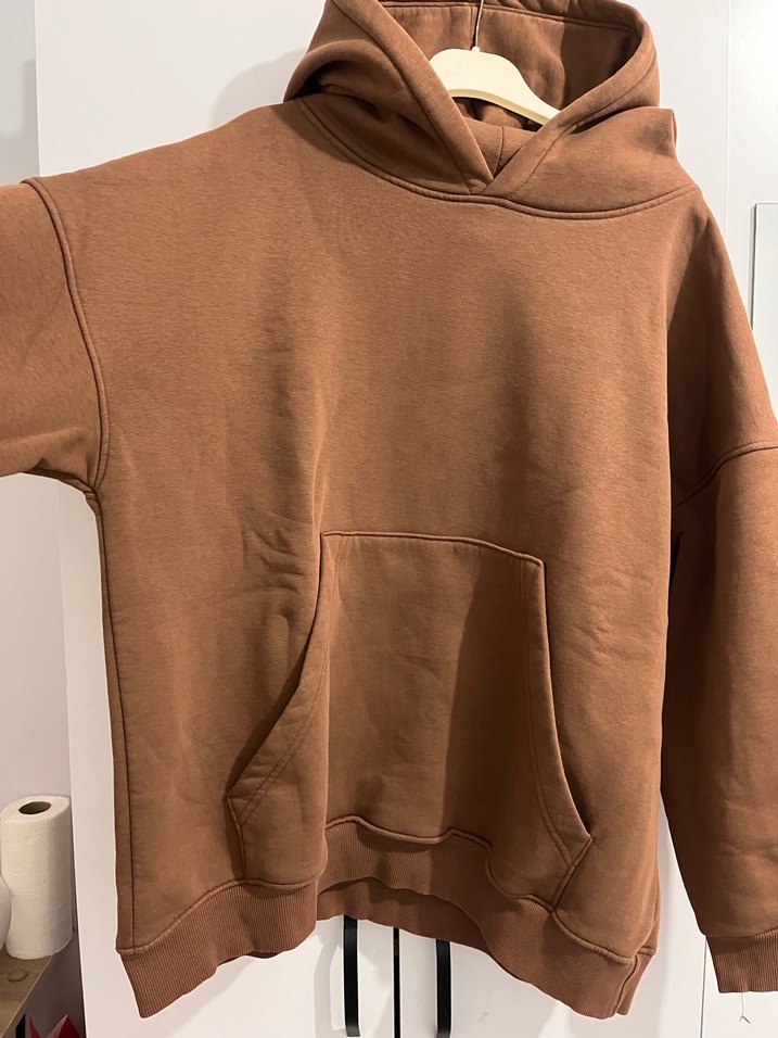 Madmext Kahverengi Kapüşonlu Kadın Sweatshirt - Görsel 3