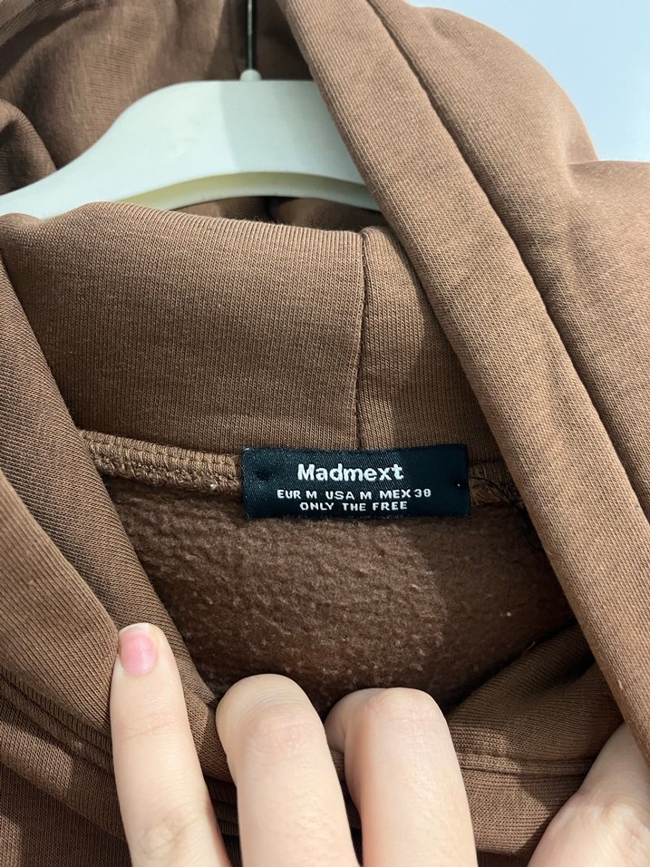 Madmext Kahverengi Kapüşonlu Kadın Sweatshirt - Görsel 2