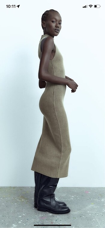 Zara #Zara #elbise #triko