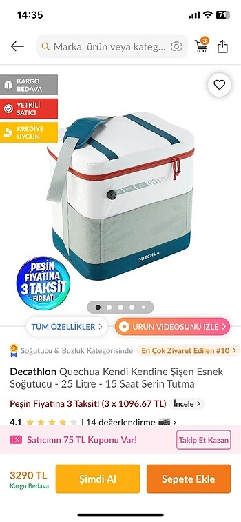 Quechua Soğutucu Çanta