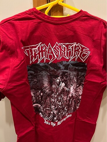Diğer [Satıldı !] Thrashfire - Into the Armageddon Kırmızı Tshirt