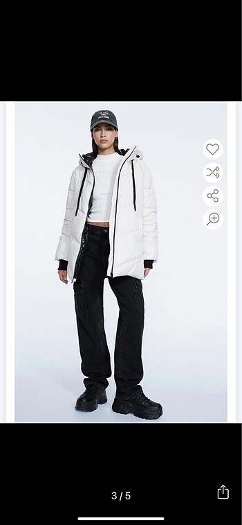 m Beden Stradivarius Şişme Mont