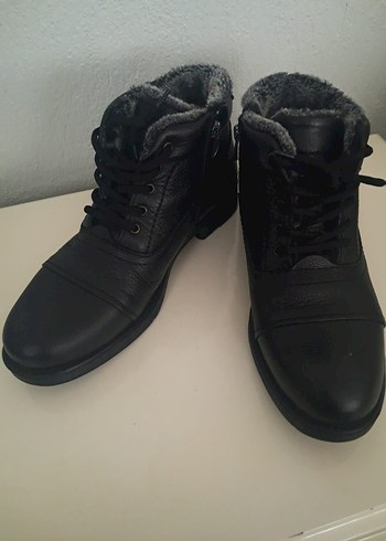 Siyah Erkek Bağcıklı Botlar - Görsel 2