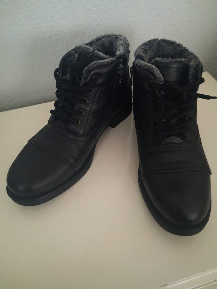 Siyah Erkek Bağcıklı Botlar - Görsel 2