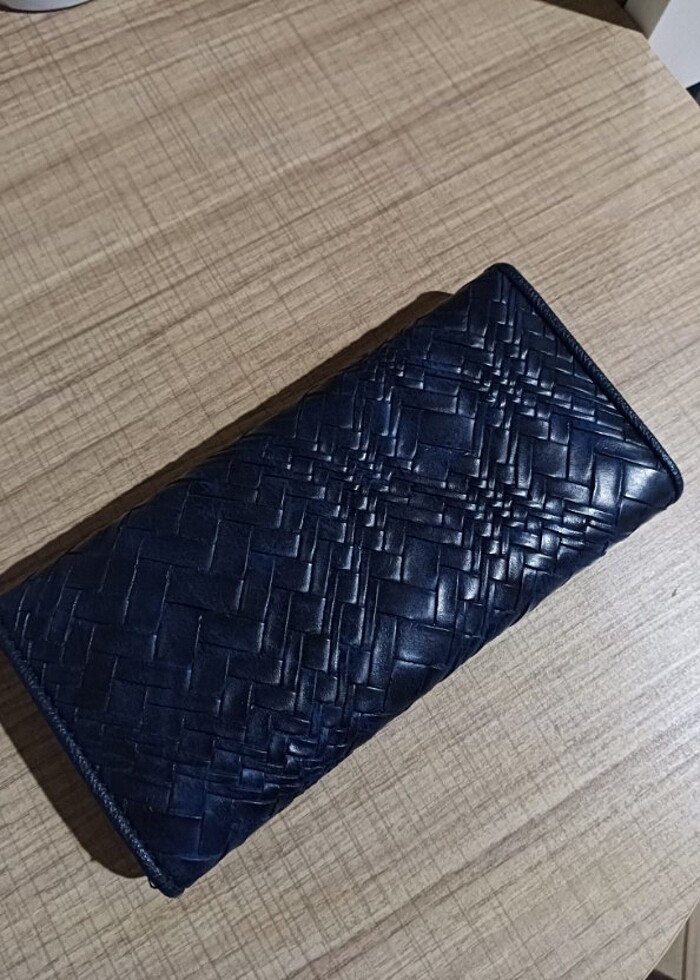 Lacivert kadın cüzdan  - Görsel 2