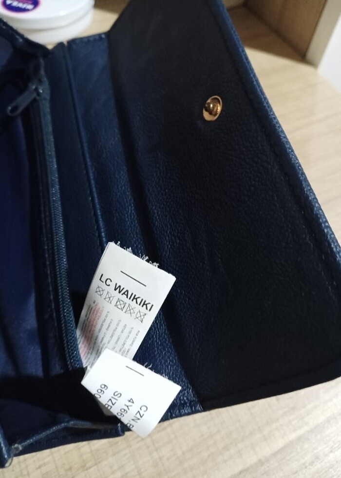 Lacivert kadın cüzdan  - Görsel 4