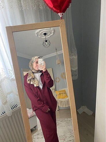 m Beden bordo Renk İkili takım