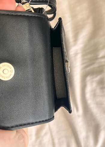 Siyah Deri Kadın Çapraz Çanta - Görsel 3