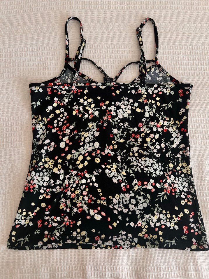 Çiçek Desenli Bohem Strappy Bustier - Görsel 3