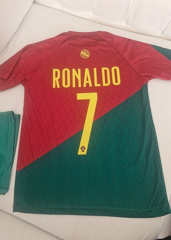 Portekiz Kırmızı ve Yeşil Erkek çocuk Forma Takımı - Görsel 5