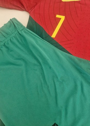 Portekiz Kırmızı ve Yeşil Erkek çocuk Forma Takımı - Görsel 2