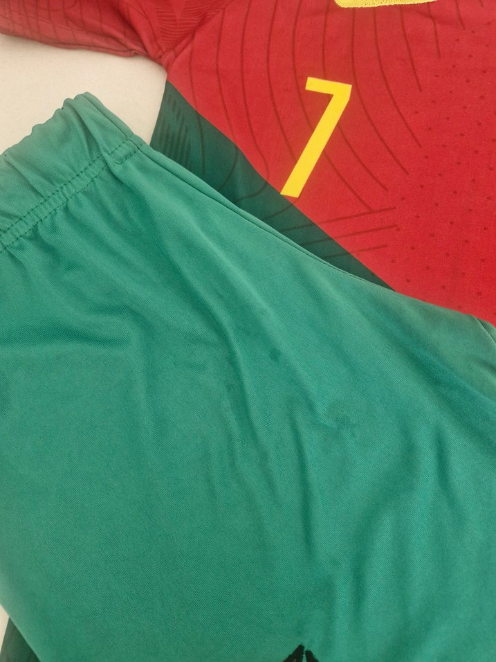 Portekiz Kırmızı ve Yeşil Erkek çocuk Forma Takımı - Görsel 2