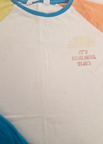 Renkli Erkek çocuk  Kısa Kollu Pamuklu Pijama Takımı - Görsel 3