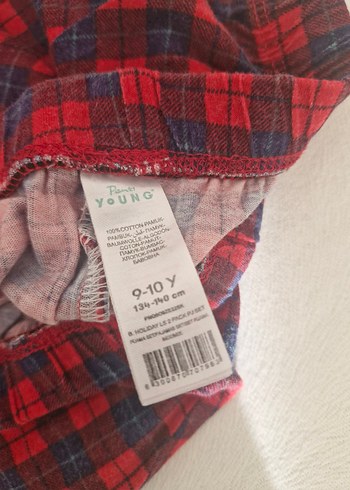 Kırmızı Baskılı erkek çocuk Pijaması - Görsel 4