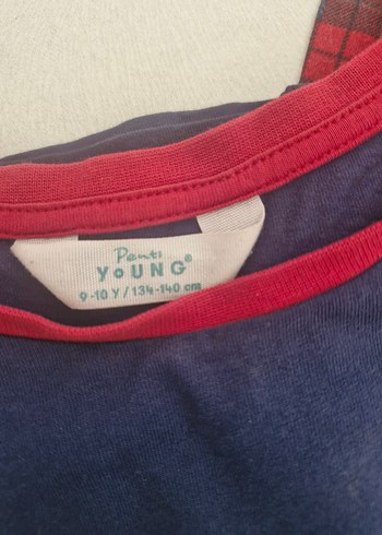 Kırmızı Baskılı erkek çocuk Pijaması - Görsel 3