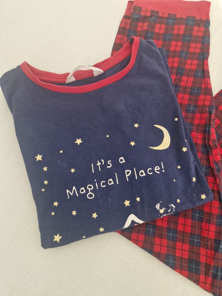 Kırmızı Baskılı erkek çocuk Pijaması - Görsel 2