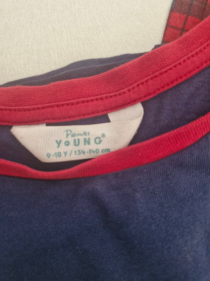 Kırmızı Baskılı erkek çocuk Pijaması - Görsel 3