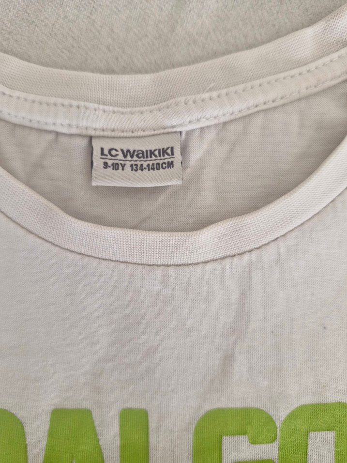 Beyaz Erkek Çocuk Kısa Kollu Tişört - Görsel 3