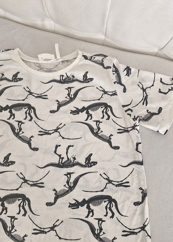 Baskılı Beyaz Erkek çocuk Tişört - Görsel 2