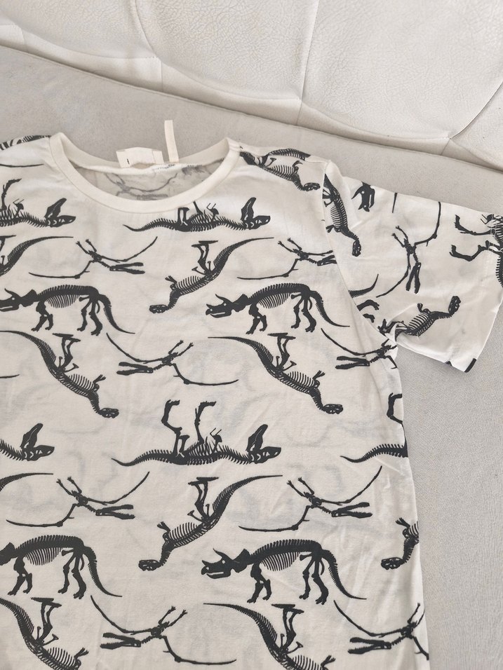 Baskılı Beyaz Erkek çocuk Tişört - Görsel 2