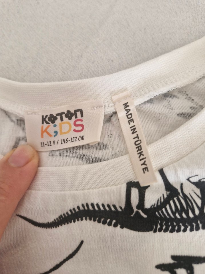 Baskılı Beyaz Erkek çocuk Tişört - Görsel 3