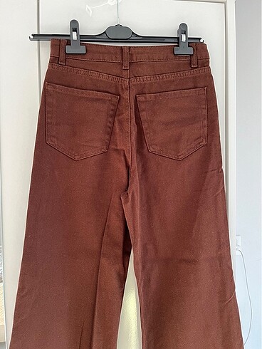 xs Beden kahverengi Renk Kahverengi bol paça jeans