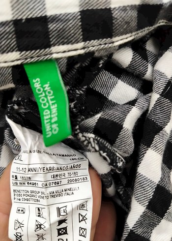 Uzun Kollu Siyah Beyaz Kareli Kadın Gömlek - Görsel 2