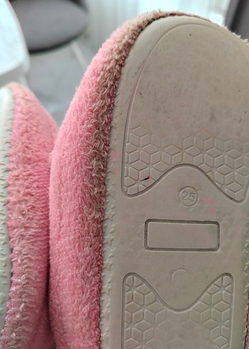 Kız Çocuk Pembe Nakışlı Sıcak Ev Terliği - Görsel 4