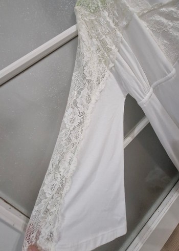 Beyaz Sabahlık ve Gecelik - Görsel 3