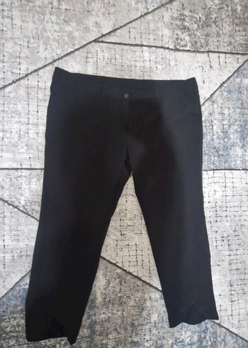 Kahverengi ve Siyah Büyük Beden Kumaş Pantolonlar - Görsel 12