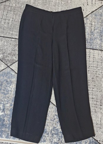 Kahverengi ve Siyah Büyük Beden Kumaş Pantolonlar - Görsel 7