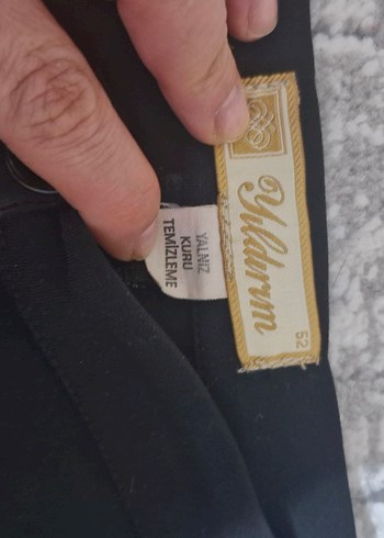 Kahverengi ve Siyah Büyük Beden Kumaş Pantolonlar - Görsel 8