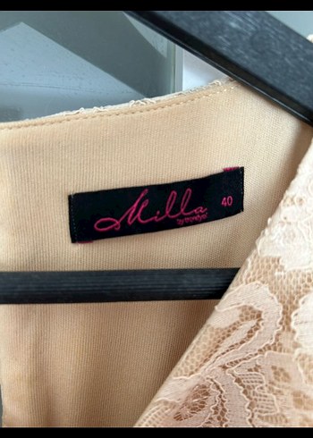 Klasik Dantel Mini Elbise - Görsel 2