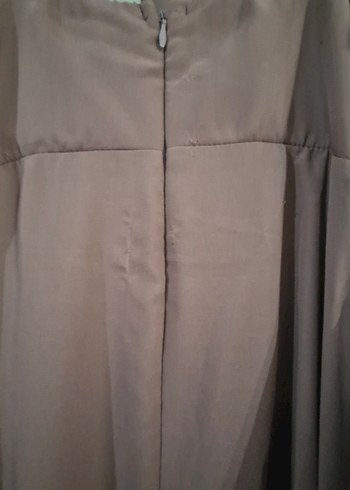 Boncuk Detaylı Uzun Askılı Abiye Elbise - Görsel 4