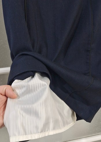 Lacivert HM marka Kadın Ofis Elbisesi - Görsel 3