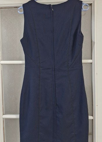 Lacivert HM marka Kadın Ofis Elbisesi - Görsel 4