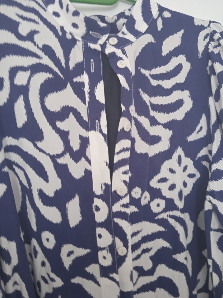 Bohem Salaş Uzun Kollu Bağlama Desenli Elbise - Görsel 2