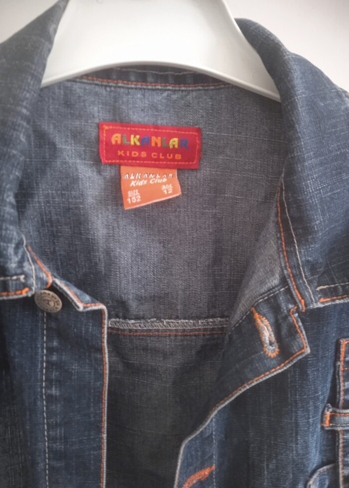 12yas kız çocuk kot mont - Görsel 2