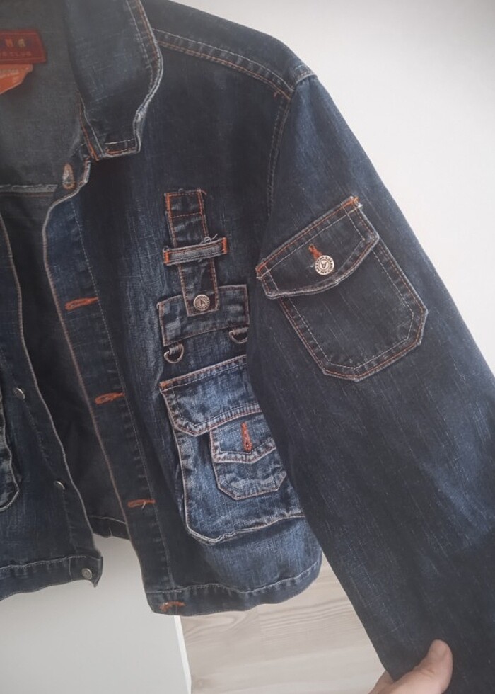 12yas kız çocuk kot mont - Görsel 3