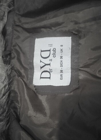 38 beden belden oturtmalı belden kemeri olan yakası kürklü deri  - Görsel 6