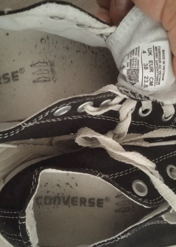 Siyah Converse All Star Kadın Spor Ayakkabı - Görsel 5