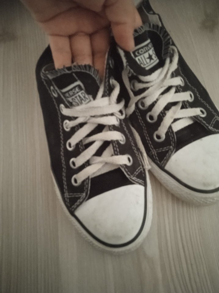 Siyah Converse All Star Kadın Spor Ayakkabı - Görsel 2