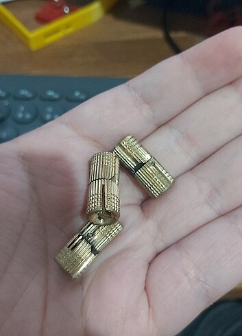 3 adet pirinç somun 
