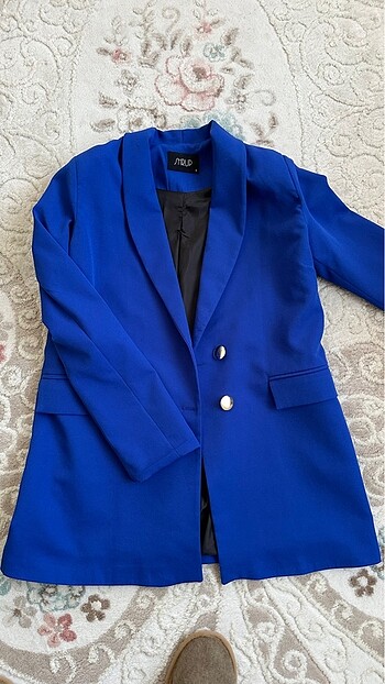 38 Beden lacivert Renk saks blazer