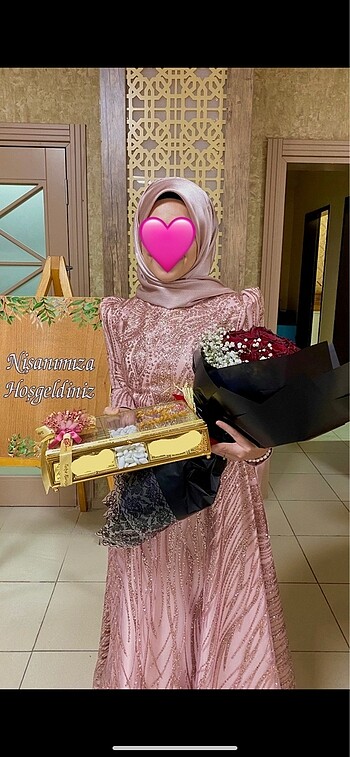 38 Beden #tesettürnişanlık #tesettürabiye #tesettürpudraabiye #pembe