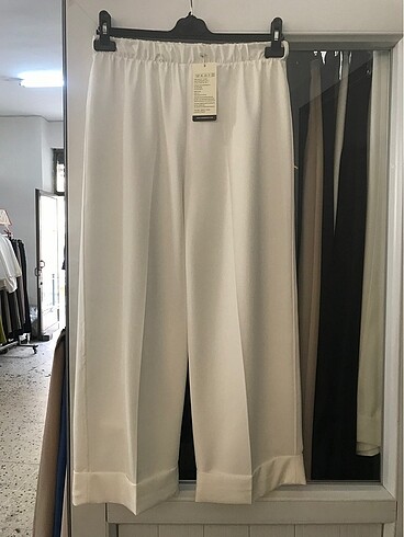 Diğer Beli lastikli duble paça pantolon