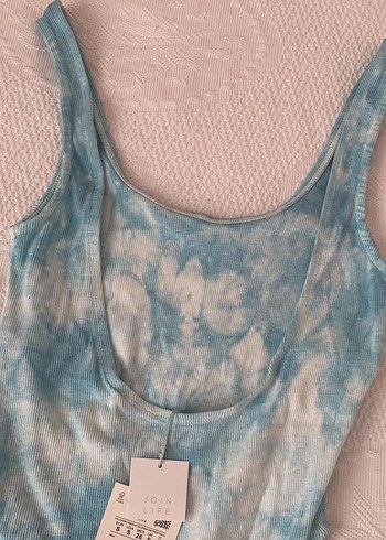 Mavi Batik Desenli Üst - Görsel 3